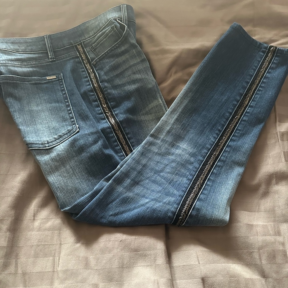 Skinny ankle embellished jeans